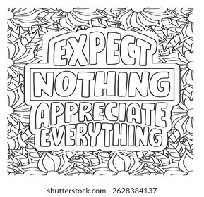 Motivational Quotes Coloring Pages For KDP