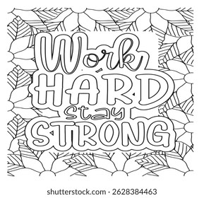 Motivational Quotes Coloring Pages For KDP