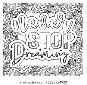 Motivational Quotes Coloring Pages For KDP