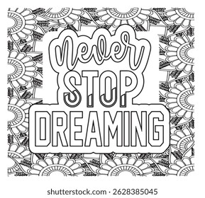 Motivational Quotes Coloring Pages For KDP