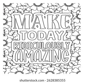 Motivational Quotes Coloring Pages For KDP