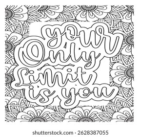 Motivational Quotes Coloring Pages For KDP