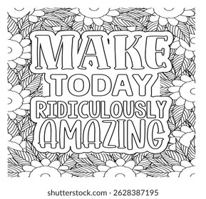 Motivational Quotes Coloring Pages For KDP