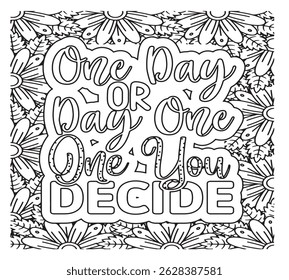 Motivational Quotes Coloring Pages For KDP
