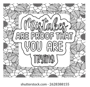 Motivational Quotes Coloring Pages For KDP
