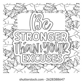 Motivational Quotes Coloring Pages For KDP