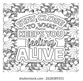 Motivational Quotes Coloring Pages For KDP