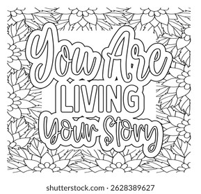 Motivational Quotes Coloring Pages For KDP