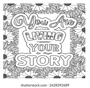 Motivational Quotes Coloring Pages For KDP