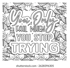 Motivational Quotes Coloring Pages For KDP