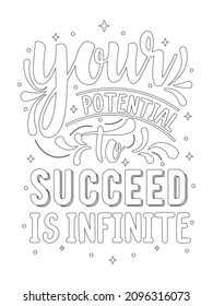 motivational quotes coloring pages. love Quotes coloring page design.