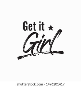 Motivational Quotes Design Vector Brush Typography Stock Vector