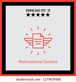 Motivational Quotes  line icon