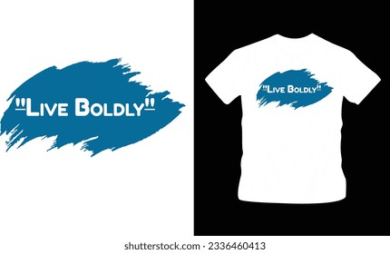 motivational quotes on brush stroke grunge background t shirt design editable template
