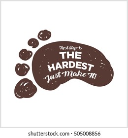 Motivational quotes, Poster on the wall to motivate us. 