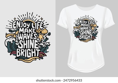 Motivational quotes t shirt for men or women vector illustrator