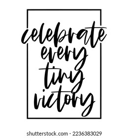 Motivational Quotes Typography Black and White