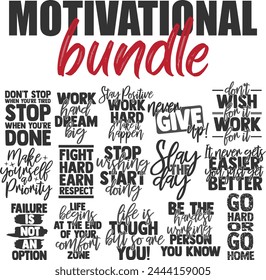 Motivational Quotes Vector Designs Bundle
