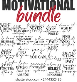 Motivational Quotes Vector Designs Bundle