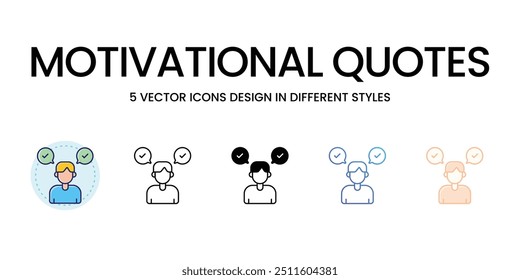 Motivational Quotes vector icon ready to use vector illustration