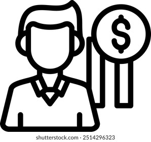 Motivational Seminar Vector Line Icon Element