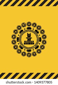 motivational speech icon grunge warning sign emblem. Vector Illustration. Detailed.