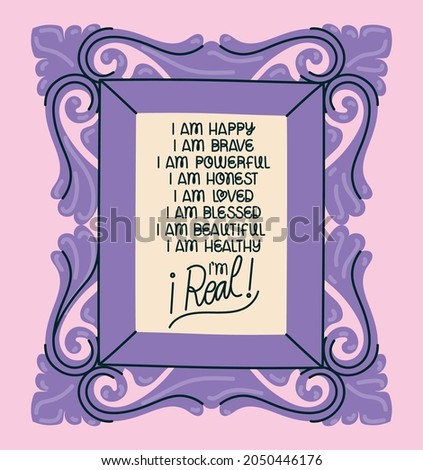 motivational statement illustration over white