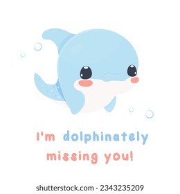Motivational and support card with sea creatures