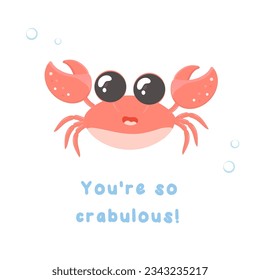 Motivational and support card with sea creatures