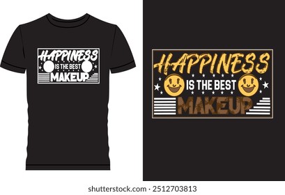 Motivational T Shirt Design, Typography T Shirt Design, Industry is the key to success, Success, Happiness