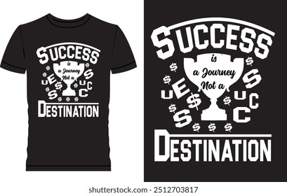 Motivational T Shirt Design, Typography T Shirt Design, Industry is the key to success, Success, Happiness