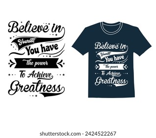 Motivational T Shirt Design vector Image