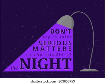 Motivational text composition which can be used like template for poster.