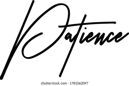 motivational  text. Only one single word. Printable graphic tee. Design doodle for print. Vector illustration. Colourful. Hand drawn calligraphy style. Black and white