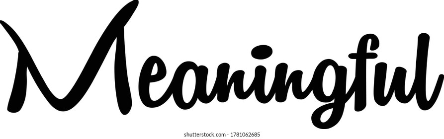 Motivationstext. Nur ein einziges Wort. Druckbarer Grafiktee. Design-Doodle für den Druck. Vektorgrafik. Farbenfroh. Handgezeichneter Kalligrafiestil. Schwarz-Weiß