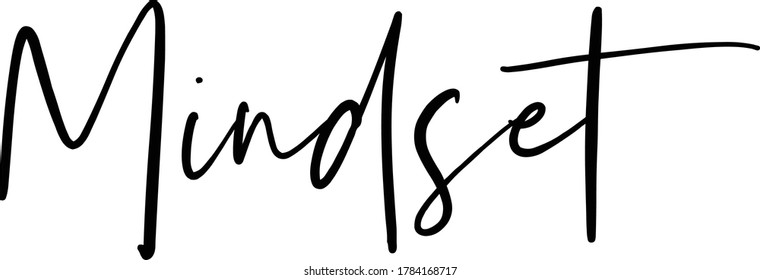 motivational  text. Only one single word. Printable graphic tee. Design doodle for print. Vector illustration. Colorful. Hand drawn calligraphy style. Black and white
