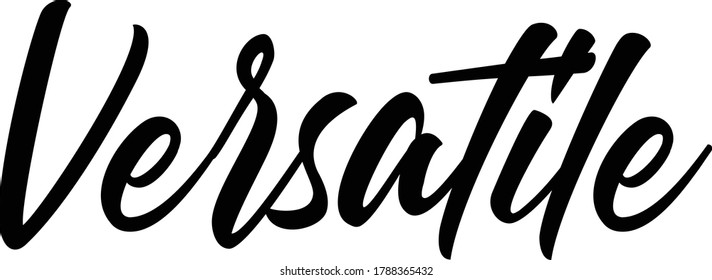 motivational  text. Only one single word. Printable graphic tee. Design doodle for print. Vector illustration. Colorful. Hand drawn calligraphy style. Black and white