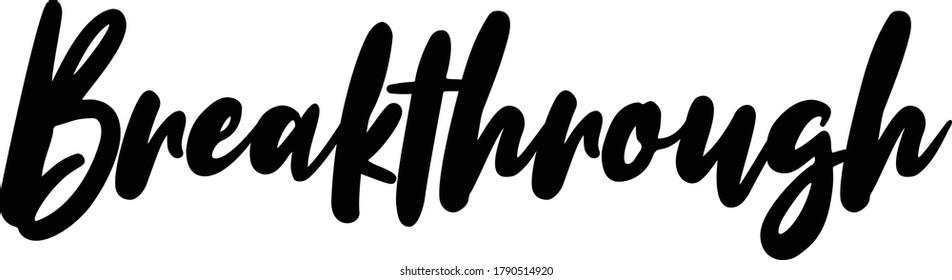 motivational  text. Only one single word. Printable graphic tee. Design doodle for print. Vector illustration. Colorful. Hand drawn calligraphy style. Black and white