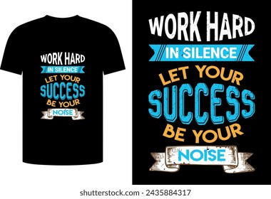 Tipografía de texto motivacional Diseño de camiseta.