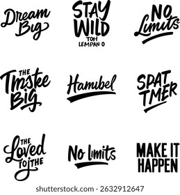 Motivational and Trendy Script Typography Designs For T shirt print