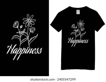 motivational t-shirt design, inspirational design, happyness t-shirt design