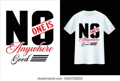 Motivational t-shirt design, Typography Minimalist T-shirt Design, white mockup
