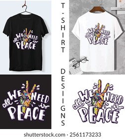 Motivational T-Shirt Design Vector with Inspirational Quote – Modern Typography and Stylish Illustration for Trendy Apparel, Perfect for Casual Wear, Street Style, and Custom Fashion Projects
