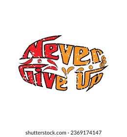motivational T-shirt vector design template