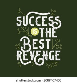 Motivational typography in flat design style