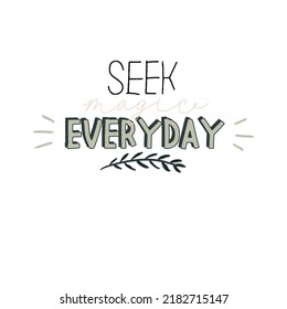 Motivational typography poster with cool quote. Isolated on white background. Trendy and cute lettering. Perfect for t shirt design, posters, stickers, banners, cards. Scandinavian style.