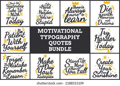 MOTIVATIONAL TYPOGRAPHY QUOTES BUNDLE VOL. 3