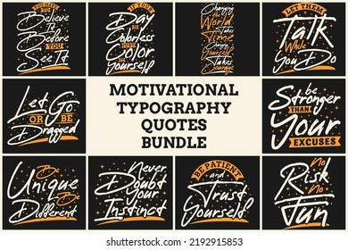 MOTIVATIONAL TYPOGRAPHY QUOTES BUNDLE VOL. 8
