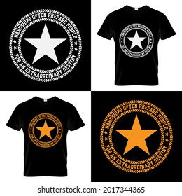motivational typography t shirt design with message hardships often prepare people for an extraordinary destiny, rounded retro t shirt graphics, sticker design, for print-ready t shirt design