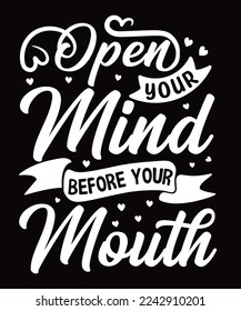 Motivational Typography T shirt Design.